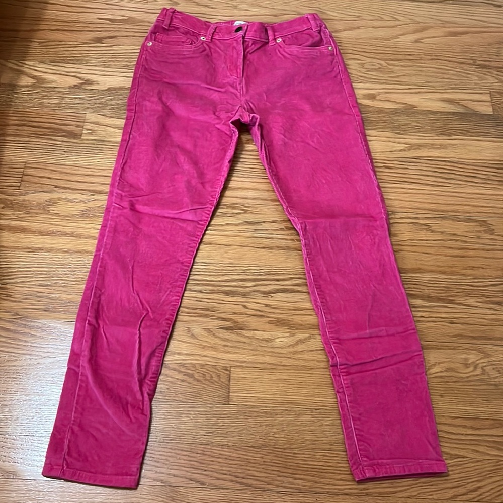 JCrew Girls Hot Pink Corduroy Pants